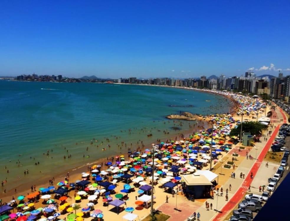 Apt Encantador Praia Do Morro 20 Metros Da Praia. Leilighet Guarapari Eksteriør bilde